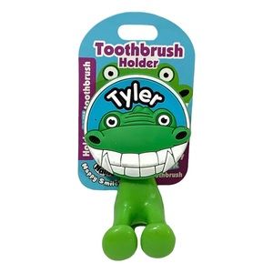 Happy Smiles Personalized Kids Toothbrush Holder Tyler Alligator